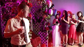 A fine ass bitch gets drunk and then she gets fucked at a party