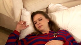 Lesbian slumber party is filled with lots of hot licking