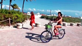Bikini comes off an ass so a dick could come inside it